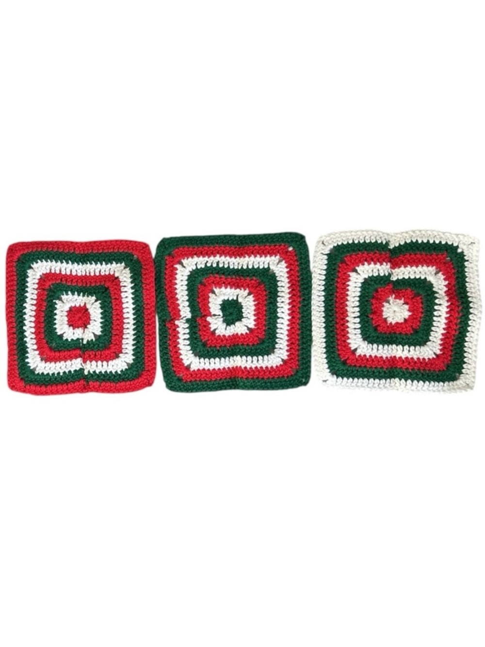 3 Peaches & Creme 100% USA #4 Medium Worsted Cotton Yarn Handmade Dishcloths